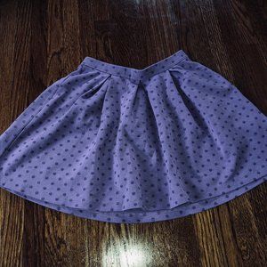Girls Purple Polka Dot Skirt